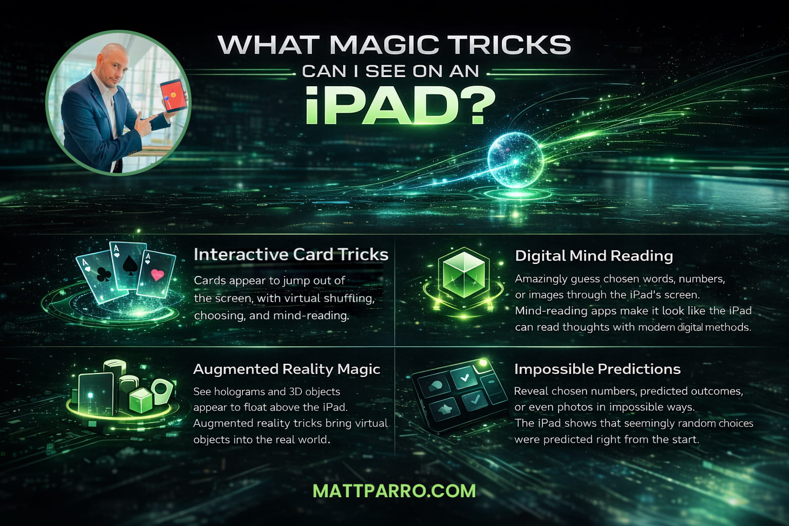 What Magic Tricks Can I See On An iPad Info Graphic