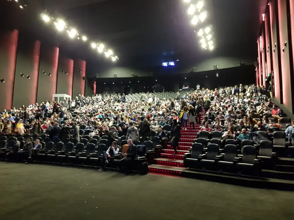 A large theatre audience at a Matt Parro stage show