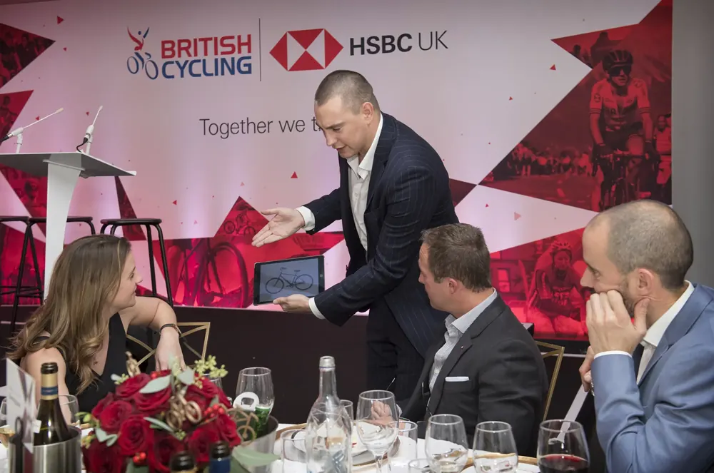 Bespoke iPad magic at an HSBC UK and British Cycling event
