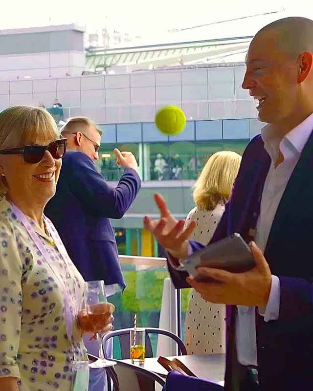 Hospitality guests at Wimbledon