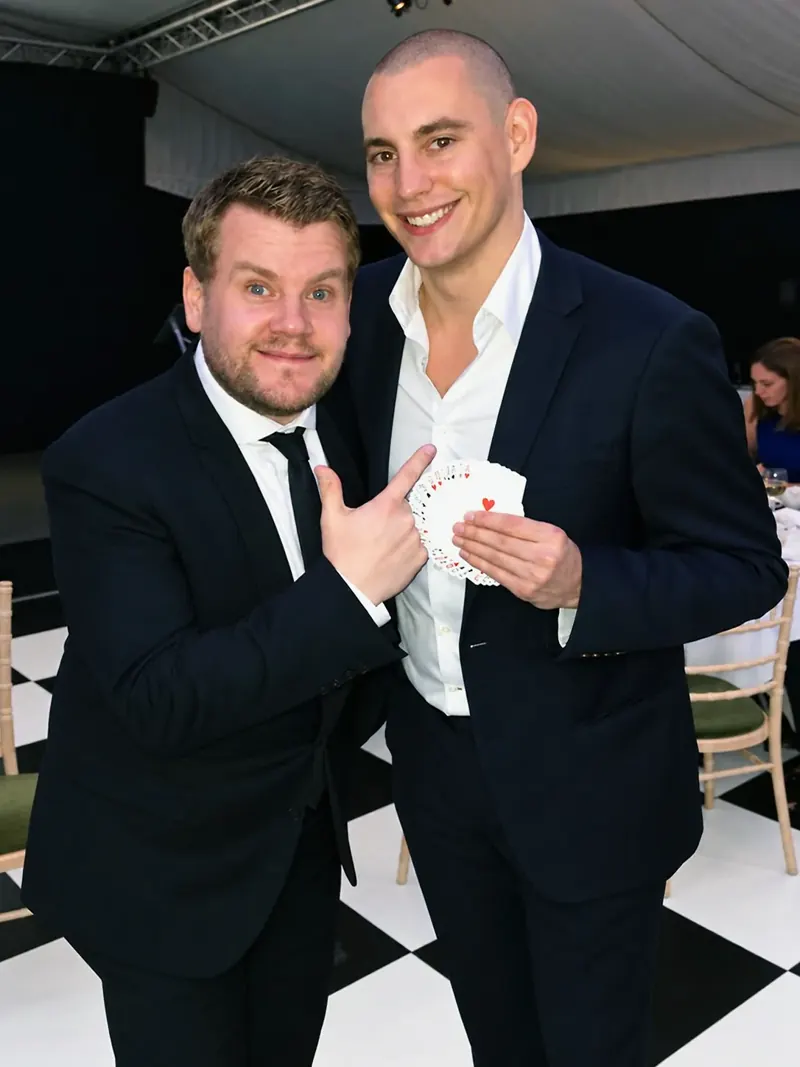 James Corden with Matt Parro