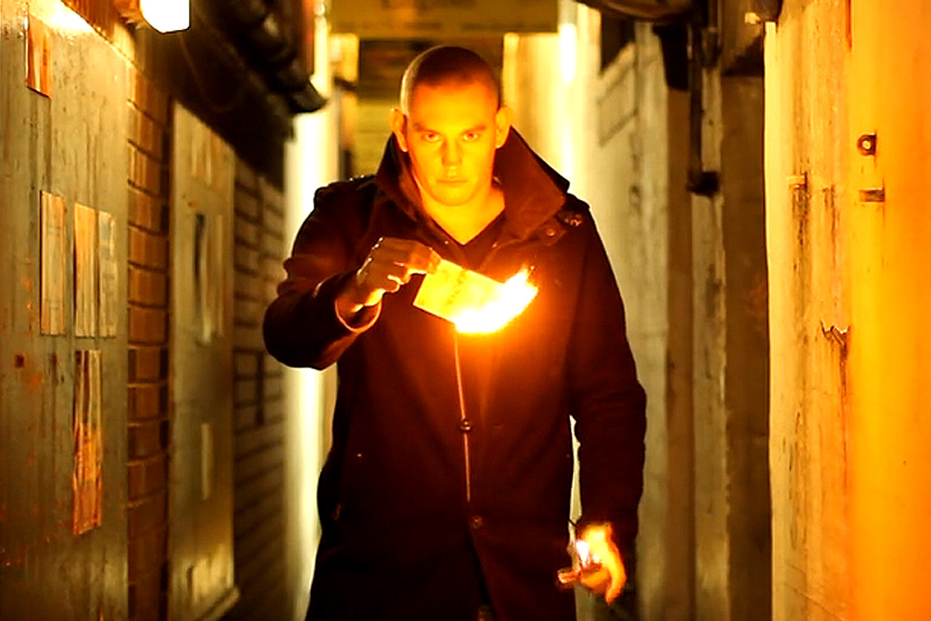 Matt Parro performing fire magic