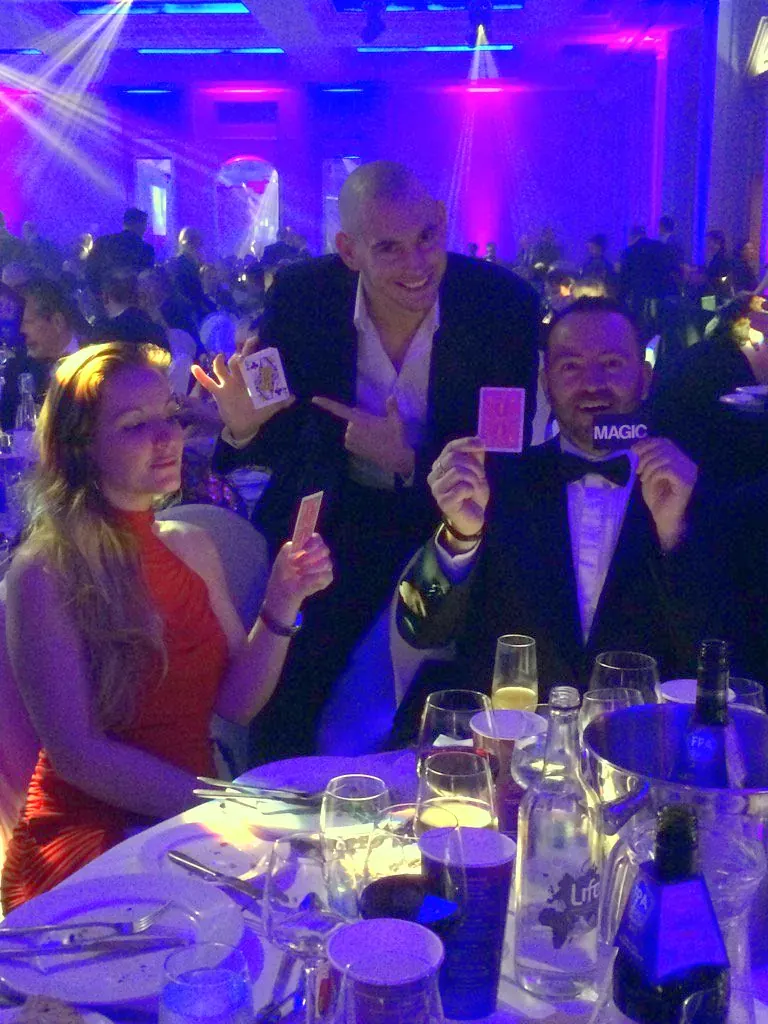 Matt Parro performing for a VIP table