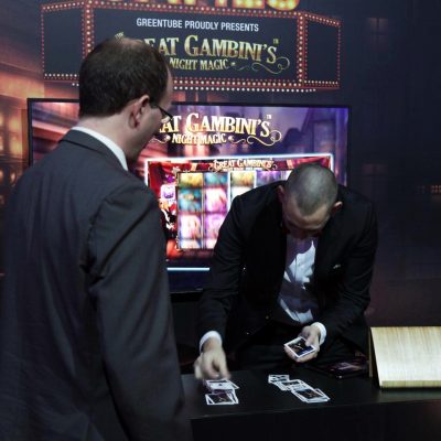 London-Trade-Show-Magician Magician at a trade show in London